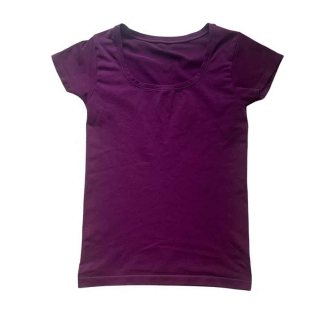 White House Black Market Burgundy Short Sleeve Tee